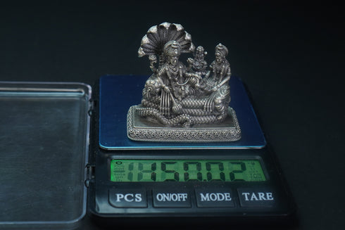 Pure Silver Antique Vishnu Murthy Idol 150G By Mahita Collections