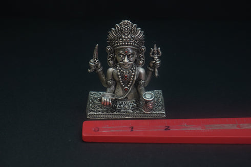Pure Silver Antique Nakoda Bhairav Idol 116.73G By Mahita Collections