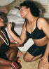 UNDERNEAT Wireless Shaping Bra - Seamless Non-Padded Wireless T Shirt Bra with Full Coverage - Black