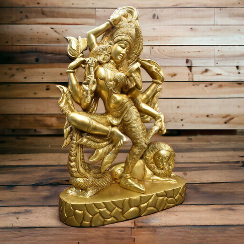Tamas Brass Ardhanarishwara Statue