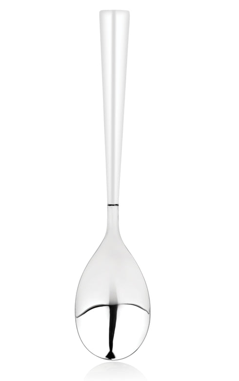 Vinod Stainless Steel Aero PLAIN Serving Spoon Cooking Spoon Set of 3 Heavy Gauge Stainless Steel Mirror Finish Rust Resistant Dishwasher Safe