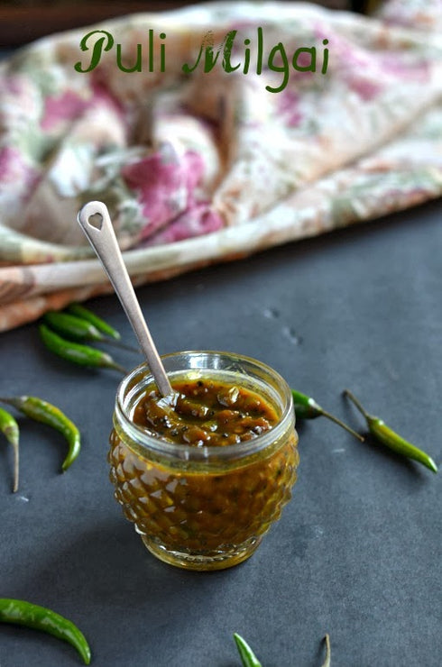 Mithos Greenchilli Tamarind Pickles with garlic