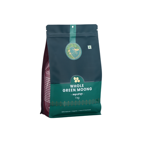 GirOrganic Whole Green Moong Unpolishes