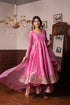 Pomcha Jaipur Silk Gota Patti Anarkali Set With Cosmos Silk Dupatta