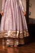Pomcha Jaipur Silk Lilac Gota Patti Kalidar Anarkali Set With Cosmos Silk Dupatta