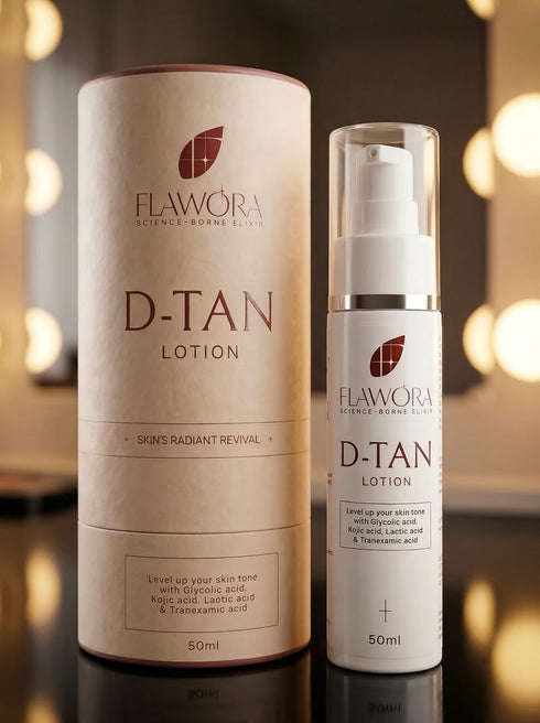 Flawora D Tan Lotion & Anti Acne Serum Combo