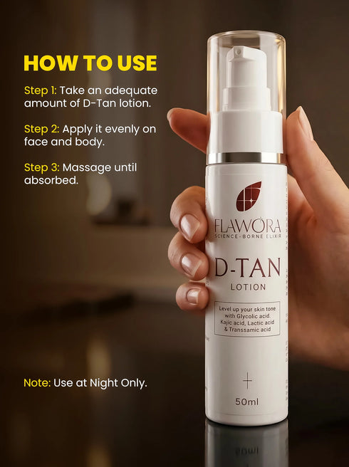 Flawora's D Tan Lotion