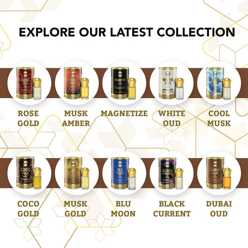 Ajmal Perfumes India DUBAI OUD Non-Alcoholic Attar Unisex