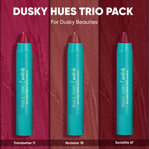 Parul Garg Beauty Dusky Hues - Trio Crayon Pack