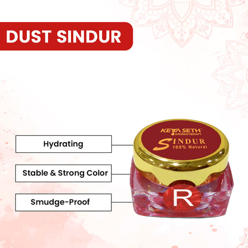 Keya Seth Aromatherapy 100% Natural Dust Sindoor Red