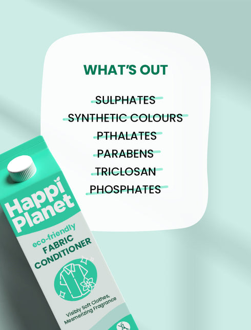 Happi Planet Natural Fabric Conditioner 1L Pack