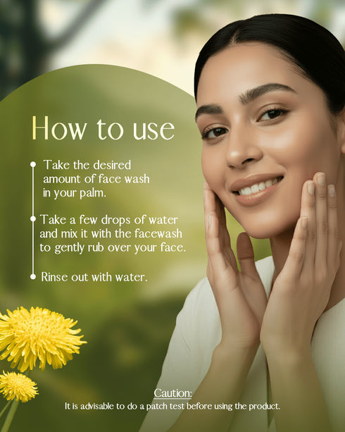 Suyu India Dandelion Brightening Face Wash