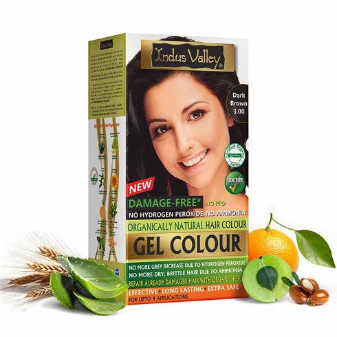 Indus Valley Gel Hair Colour Dark Brown 3.0