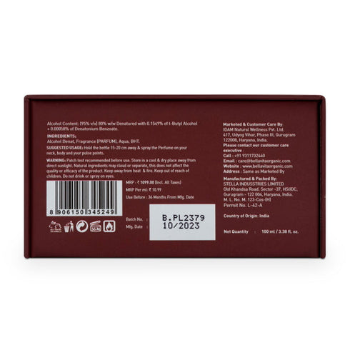 Bella Vita DARK Oud Unisex Perfume