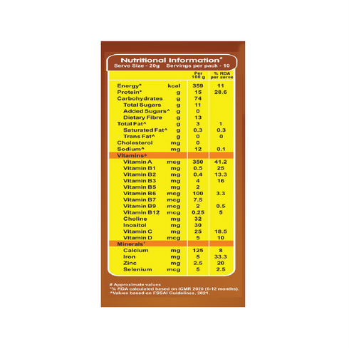 Manna Foods Baby Cereal Sprouted Ragi and Date powder 6 months + 200g