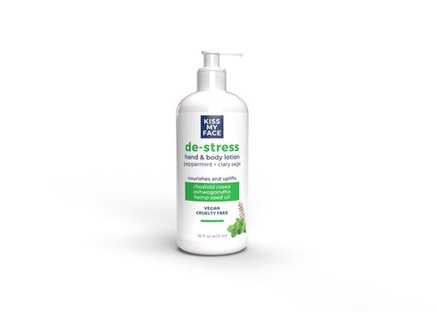 Kiss My Face De Stress Hand & Body Lotion Peppermint Clary Sage