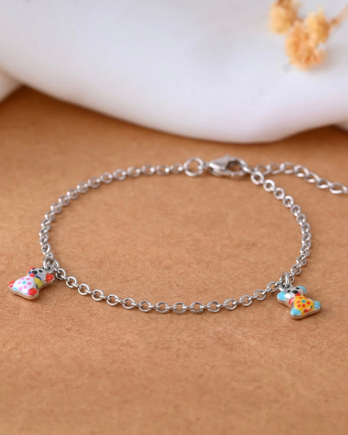 Meera Jaipur Dear Teddy Charm Bracelet