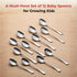 Vinod Decora Stainless Steel Baby Spoon Set of 12 Piece Heavy Gauge Steel Mirror Finish Rust Free Tough Strong and Durable