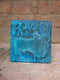 The India Craft House Delhi Blue Art Pottery Wall Plaque | Mohenjo Daro (Bull)