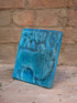 The India Craft House Delhi Blue Art Pottery Wall Plaque | Mohenjo Daro (Bull)