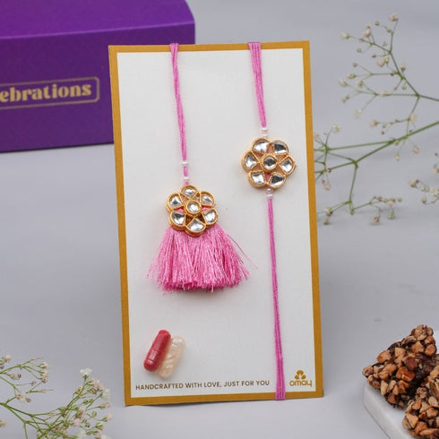 Omay Foods Delicious Delicacies Bhai-Bhabhi Rakhi Gift Box