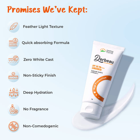 Healing Pharma Derbeau SPF 50 PA++++ Sunscreen