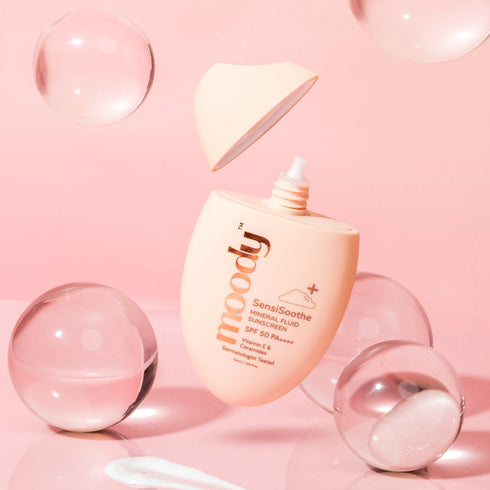 Moody Sensisoothe Sunscreen Spf 50 Pa++++ Mineral With Ceramides And Rice