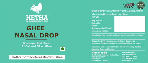 Hetha Ghee Nasal Drop