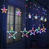 Desidiya 12 Stars LED Multicolour Curtain String Lights 6 Large and 6 Small Stars