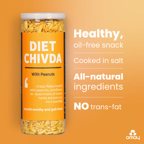Omay Foods Diet Chivda - With Peanuts