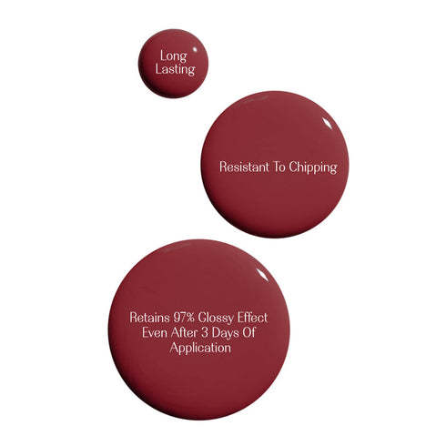 LoveChild Dil Breathable Blood Red Glossy Nail Paint