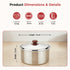 Vinod Stainless Steel Hot Pot 1500 ml with Highest Grade Stainless Steel Insulated Design Mirror Finish Rust Free and Dishwasher Safe
