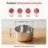 Vinod Stainless Steel Vati Katori Set of 6 Pieces 175 ml Highest Grade Steel Tough and Strong Build Dishwasher Safe and Easy to Clean