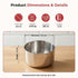 Vinod Stainless Steel Vati Katori Set of 12 Pieces 300 ml Highest Grade Steel Tough and Strong Dishwasher Safe Rust Free