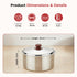 Vinod Stainless Steel Hot Pot 2500 ml with Highest Grade Stainless Steel Insulated Mirror Finish Rust Free and Dishwasher Safe