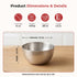 Vinod Stainless Steel Two Tone Bowl Set of 6 Pieces 200 ml Highest Grade Steel Tough and Strong Rust Free and Dishwasher Safe