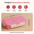 Vinod Stainless Steel Tiffin 2 Compartment Pink Airtight Silicone Sealed Lid Insulated Leak Proof Easy to Clean and Rust Free