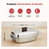 Vinod Stainless Steel Butter Dish With Butter Knife and Lid Highest Grade Steel Build Rust Free Finish And Dishwasher Safe Design