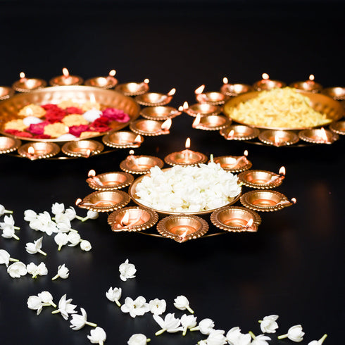 Samskara Home Diya Urli Set of 3