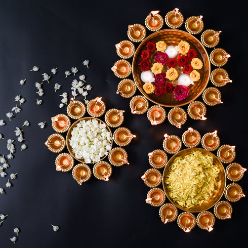 Samskara Home Diya Urli Set of 3