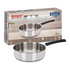 Vinod DONIV Stainless Steel Sandwich Bottom Solitaire Fry Pan 20 cms Induction Friendly Capacity 2 Liter