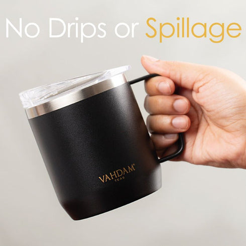 Vahdam Tea Drift Mug Insulated Black