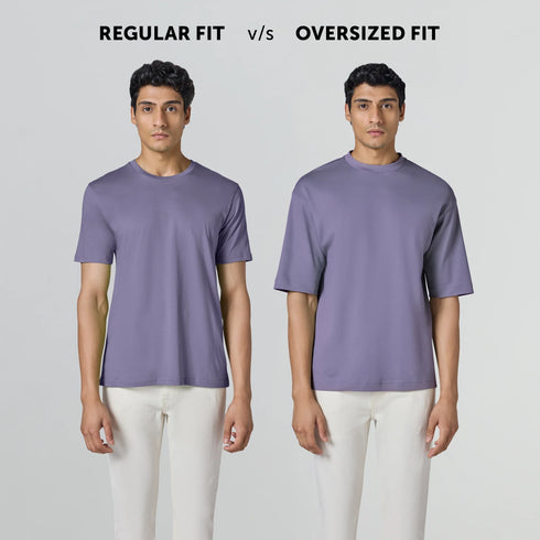 XYXX Drift Cotton Oversized T-shirts Dusty Purple