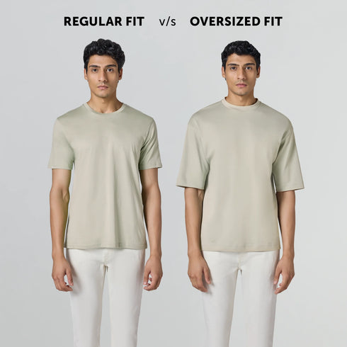 XYXX Drift Cotton Oversized T-shirts Ivory White
