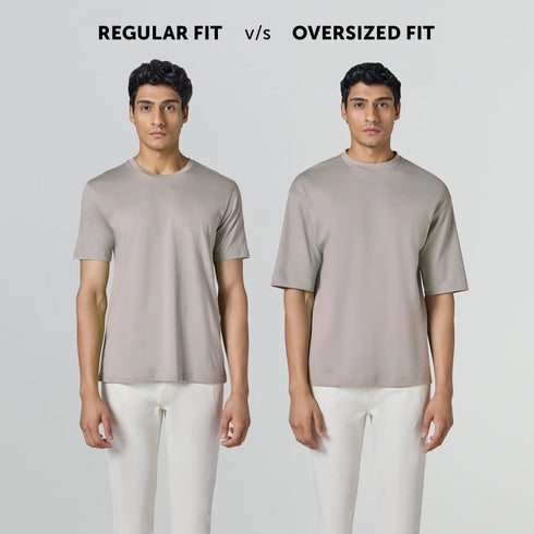 XYXX Drift Cotton Oversized T-shirts Smoky Beige