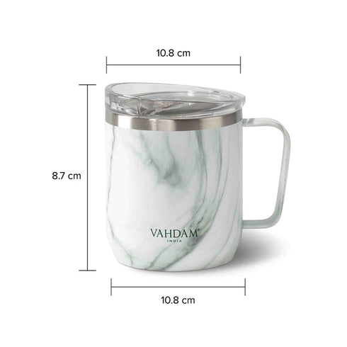 Vahdam Tea Drift Mug Insulated (Marble)