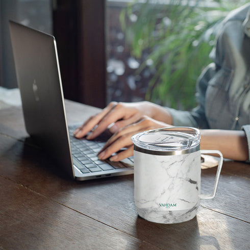 Vahdam Tea Drift Mug Insulated (Marble)