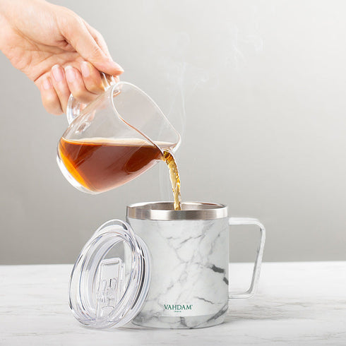 Vahdam Tea Drift Mug Insulated (Marble)