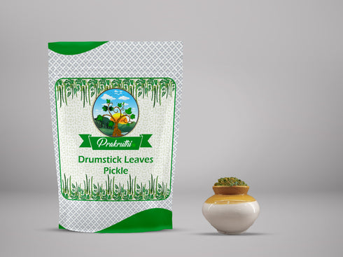 Prakruthi Munagaku Pickle | Drutick Leaves Achaar