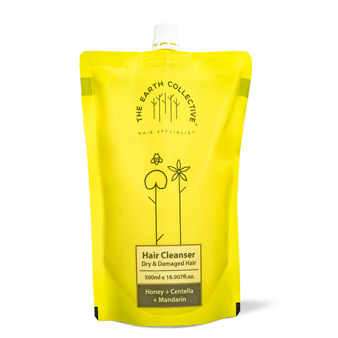 Theearthcollective in Dry & Damaged Hair Cleanser Shampoo Honey Centella and Mandarin